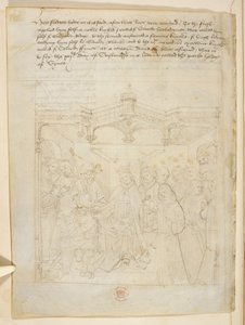 Bomull Julius E. IV, art. 6, 'Beauchamp Pageants', ca. 1483 (blekk på vellum) av Netherlandish School