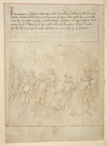 Bomull Julius E. IV, art. 6, 'Beauchamp Pageants', ca. 1483 (blekk på vellum) av Netherlandish School