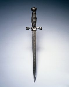 Dolk, ca. 1620-50 (stål med wiregrep) av Netherlandish School
