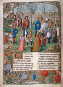 Harl 4425 f.14v The Carolle in the Garden, fra 