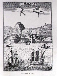 Havana, fra Gages Voyages, Amsterdam, 1720 av Netherlandish School