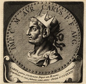 Portrett av den romerske keiseren Carus. av Netherlandish School