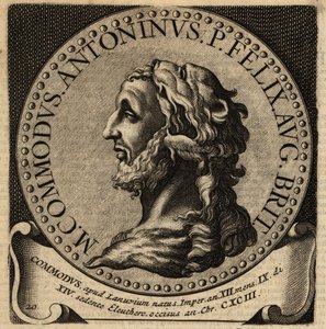 Portrett av den romerske keiseren Commodus. av Netherlandish School