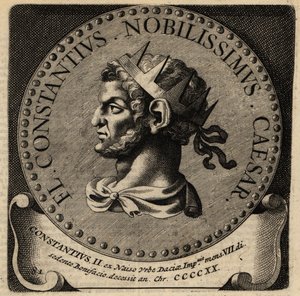 Portrett av den romerske keiseren Constantius II. av Netherlandish School