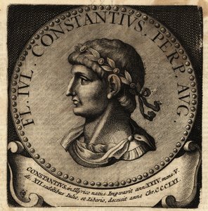 Portrett av den romerske keiseren Constantius II. av Netherlandish School