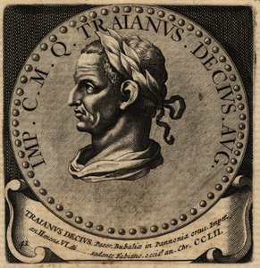 Portrett av den romerske keiseren Decius. av Netherlandish School
