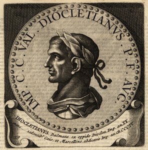 Portrett av den romerske keiseren Diokletian. av Netherlandish School