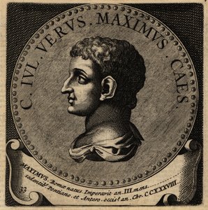Portrett av den romerske keiseren Gaius Julius Verus Maximus av Netherlandish School