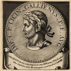 Portrett av romersk keiser Gallienus. av Netherlandish School