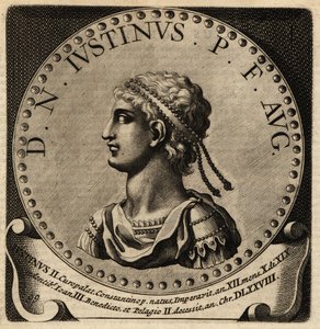 Portrett av den romerske keiseren Justin II. av Netherlandish School