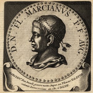 Portrett av den romerske keiseren Marcian. av Netherlandish School