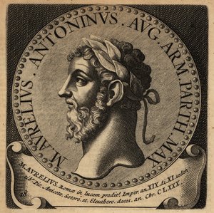 Portrett av den romerske keiseren Marcus Aurelius. av Netherlandish School