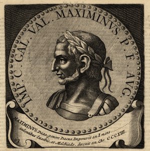 Portrett av den romerske keiseren Maximinus II. av Netherlandish School