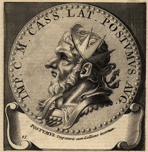 Portrett av den romerske keiseren Postumus. av Netherlandish School