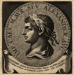 Portrett av den romerske keiseren Severus Alexander. av Netherlandish School