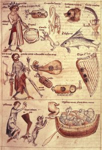 Sloane 3983 fol.13 Tegn og symboler på dyrekretsen, fra 