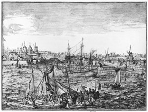 Utsikt over Rotterdam av Netherlandish School