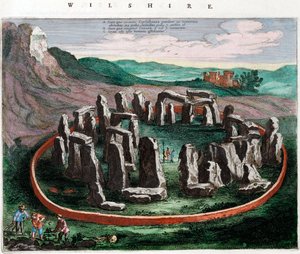 Utsikt over Stonehenge av Netherlandish School