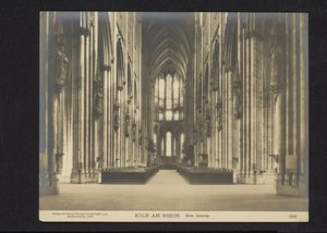 Interiør i Kölnerdomen Köln am Rhein. Dom, Inneres (tittel på objekt)