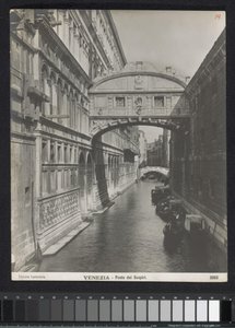 Sukkenes bro i Venetië Venezia - Sukkenes bro (tittel på objekt) av Neue Photographische Gesellschaft