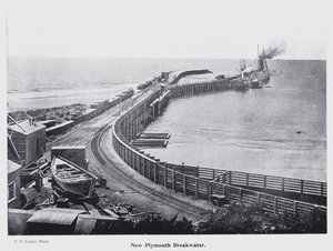 New Plymouth, New Zealand: New Plymouth Breakwater (s/hv-bilde) av New Zealand Photographer