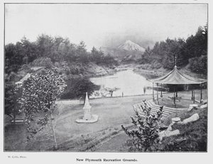 New Plymouth, New Zealand: New Plymouth Recreation Grounds (s/hvitt-bilde) av New Zealand Photographer