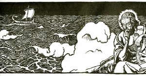 Frontispice til The Odyssey of Homer av George Herbert Palmer, 1929 av Newell Convers Wyeth