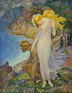 Odysseus og Calypso av Newell Convers Wyeth