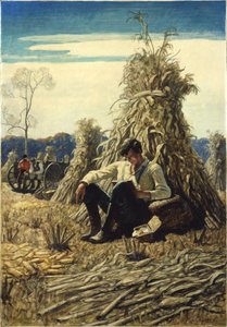 Peculiarsome Abe, 1940 (olje på renessansepanel) av Newell Convers Wyeth