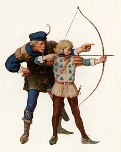 Robin Hood trener ung bueskytter