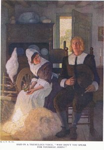 Sagt med skjelvende stemme, hvorfor snakker du ikke for deg selv, John av Newell Convers Wyeth