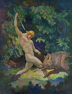 The Boar Hunt, 1929 av Newell Convers Wyeth