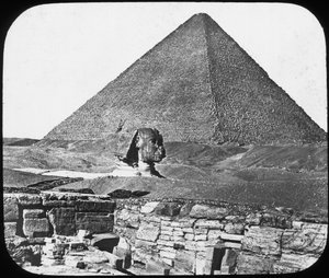 Great Sphinx of Giza, Egypt, c1890.