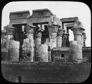 Temple of Kom Ombo, Egypt, c1890 av Newton and Co