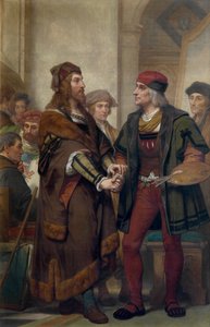 Albrecht Dürer besøker Quinten Massijs (olje på lerret)