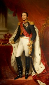 Portrett av Leopold I 1790-1865, kongen av belgierne, 1856.