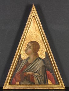 Pinnacle med engel, ca. 1340. av Niccolò di Segna