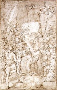 Veien til Golgata (tegning) av Niccolo Circignano