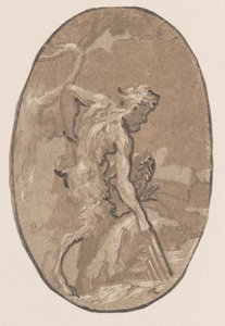 Marsyas tegner Syrinx fra elven, ca. 1540-50., ca. 1540-50.