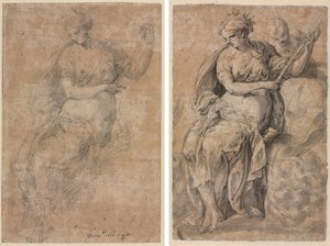Allegorisk figur (recto og verso) av Niccolo dell