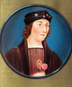 Henry VII Portrait of av Nicholas (after) Hilliard