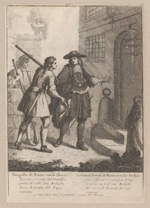 Den store prosten av Roma med sine bueskyttere, 1648-1700., 1648-1700. av Nicholas Boucquet
