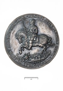 Charles I, Gå tilbake til London etter kroningen i Edinburgh, 1633 (sølv) av Nicholas Briot