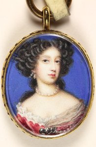 Mary Of Modena (akvarell på vellum)