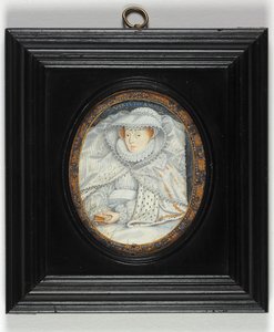 En dame tradisjonelt identifisert som Mary Queen Of Scots (emalje)