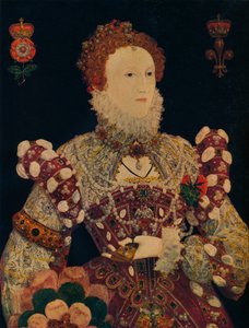 Elizabeth I, dronning av England og Irland, c1574 av Nicholas Hilliard