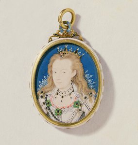 Frances Howard, hertuginne av Richmond og Lennox, ca. 1605-10 (wc på vellum) av Nicholas Hilliard