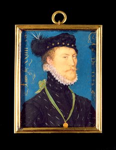 Portrett av en ukjent mann, 24 år gammel, 1572 (wc på vellum)