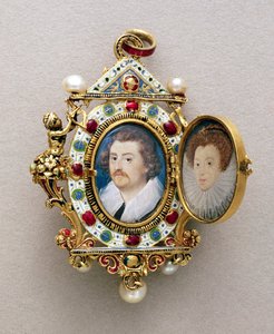 Portretter av ukjent mann og kvinne, ca. 1590