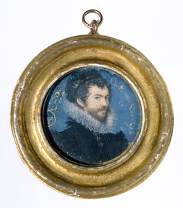 Selvportrett, 1577 (wc på vellum) av Nicholas Hilliard